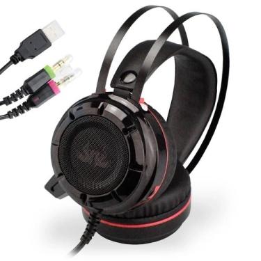 Imagem de Headphone Gamer Super Bass 7.1 Headset C Led pc Xbox Celular