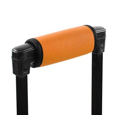 Imagem de HEITIGN Capa para alça de mala de bagagem, capas confortáveis de neoprene para alça de viagem mala de bagagem (laranja fluorescente)