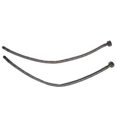 Imagem de Engate Par Rabicho Monocomando Mangueira Flexivel Agua Quente Fria Misturador Torneira Pia Cozinha Cuba Banheiro