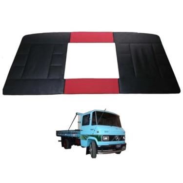 Imagem de FORRO TETO CAMINHAO MB 608 708 SEM BOLSA VERMELHA - PVC VELUDO