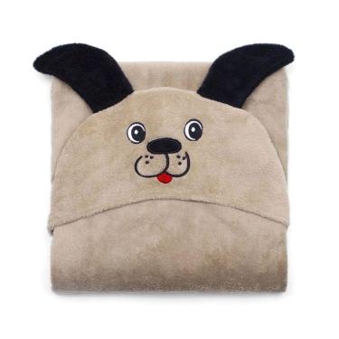 Imagem de Manta Microfibra Com Capuz 90cm x 90cm Dog Bege Buettner