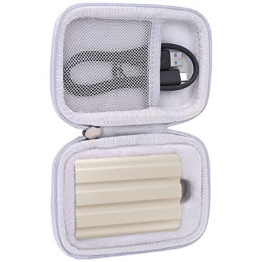 Imagem de Khanka Capa rígida de reposição para Samsung T7 Touch Portátil SSD - 500 GB 1 TB - USB 3.2, Prata