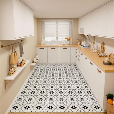 Imagem de Tapete de couro para cozinha, grande área, para sala de estar, à prova d'água, varanda, casa, grosso, antiderrapante, mx264, p, 90x180cm