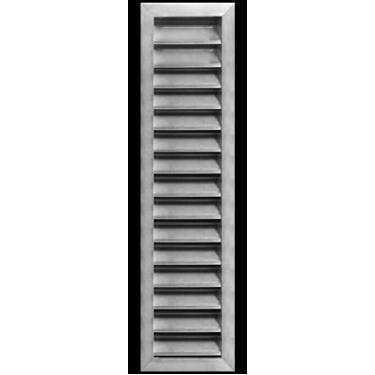 Imagem de HVAC Premium 15,5 cm L x 86 cm A Ventilação externa de alumínio para paredes e espaço de rastejamento - Grade de ar resistente ao clima com tela de tela - [Dimensões externas 19,5 cm L x 90 cm A]