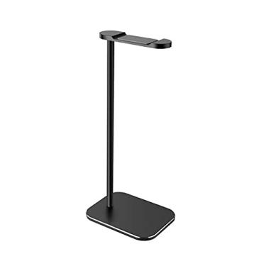 Imagem de GRFIT Suporte de fone de ouvido de liga de alumínio, suporte de fone de ouvido montado na cabeça, suporte de armazenamento de fone de ouvido de metal, suporte de exibição de fone de ouvido de mesa