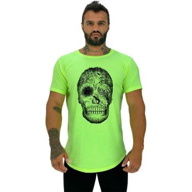 Imagem de Camiseta Longline Manga Curta MXD Caveira Florestal-Masculino
