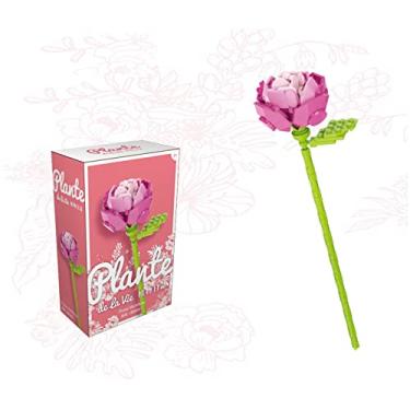 Imagem de Flower Bouquet Building Blocks Kits Wild Rose Pink JK26221, Artificial Flowers Building Project to Release Stress and Focus The Mind, for Birthday Gifts to Adults/Teens(50-100+ Pieces)