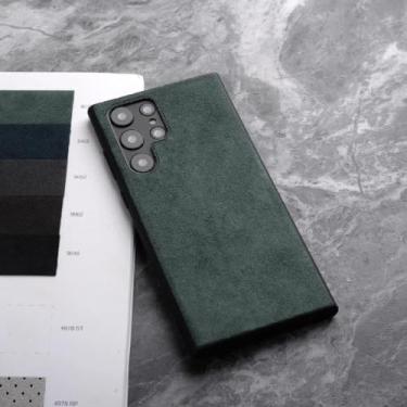 Imagem de Capa para samsung galaxy s24 ultra s23 s22 s21 fe note20 plus 5g supercarro interior mesmo casos de telefone de couro artificial, verde, s22 fe