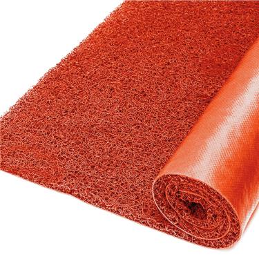 Imagem de Rolo Capacho Vinil 12mm Vermelho RM Decor 11,00 x 1,2m (13,2m²)