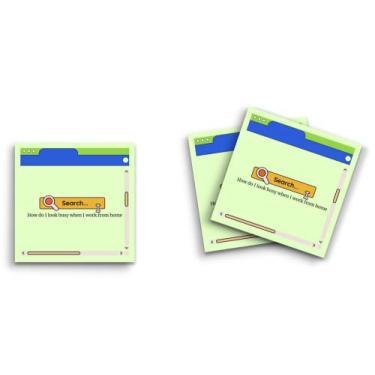 Imagem de Butler in the Home Sticky Notes Pacote com 3 7,6 cm x 7,6 cm, 50 folhas por bloco, mesa de pesquisa de computador - Como pareço ocupado quando trabalho em casa, blocos de notas engraçados fofos e