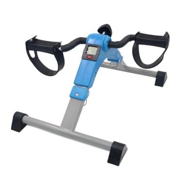 Imagem de YIJU Pedal dobrável bicicleta ergométrica pedal de treinamento compacto equipamento de treinamento de pernas pedal dobrável exercitador para treino em casa, Azul