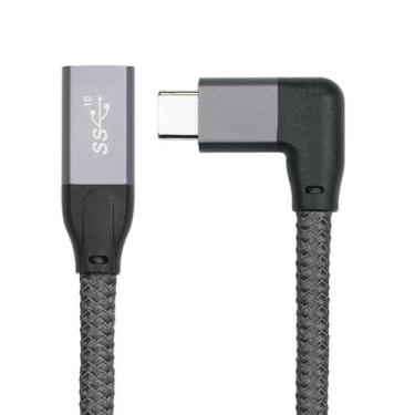 Imagem de Cabo Extensor USB-C 50 Cm Gen 2 10G extensão USB-C 4K60HZ - HDMatters