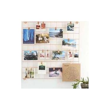 Imagem de MEMORY BOARD TELA ARAMADA 40x40 ROSE + 5 mini prendedores