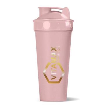 Imagem de Coqueteleira Personalizada 650ml Vitamax Nutrition, Rosa Perolada