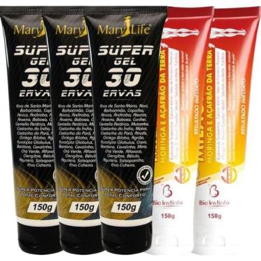 Imagem de Kit 3 Super Gel 30 Ervas 150G + 2 Pomada Milagrosa 150G - Bio Instinto