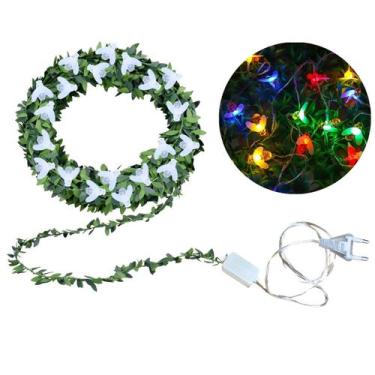 Imagem de Pisca Pisca Abelha Led Natal Decoração 3 metros Cordão Ramo Colorido -