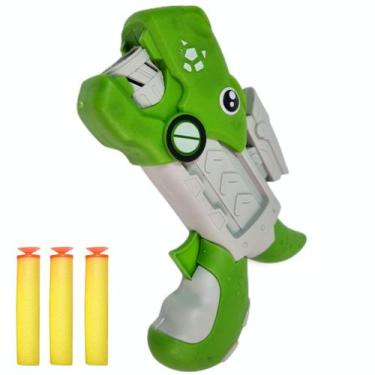 Imagem de Dinossauros Brinquedo Lança Dardos Dino Baby Com 3 Dardos - Pais E Fil