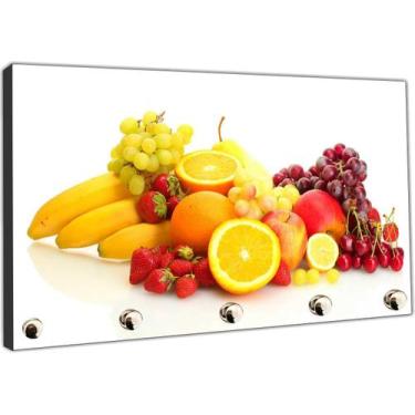 Imagem de Porta Chaves Frutas Cozinha Restaurantes Salas Organizador Chaveiro De