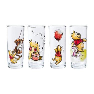 Imagem de Silver Buffalo Disney Winnie the Pooh com Tigger and Piglet Hunny conjunto de copos com 4 unidades, 290 ml