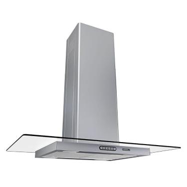 Imagem de Coifa Ilha 90Cm Vidro Reto 3 Velocidades Inox Inox 110V