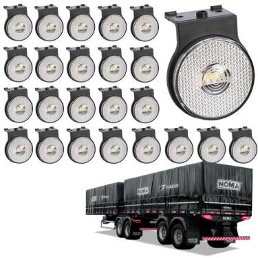 Imagem de 24 Lanterna Lateral Noma LED Cristal 65mm c/ Suporte - Fio - DW Compon