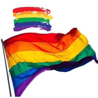 Imagem de Bandeira Lgbt Bissexual Do Orgulho - Grande 1.50 X 1.15 - bandeira lgb