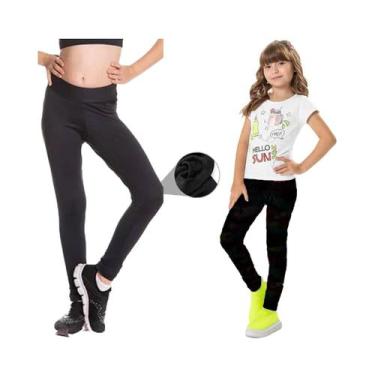 Imagem de Legging Infantil Flanelada Leg Peluciada Inverno Menina - Calça Femini