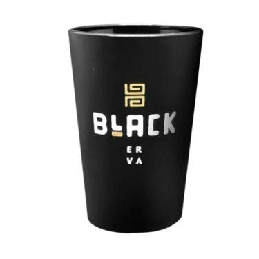 Imagem de Copo Cuia Termico Tereré Mate Black Erva Classic 300ml PRETO FOSCO