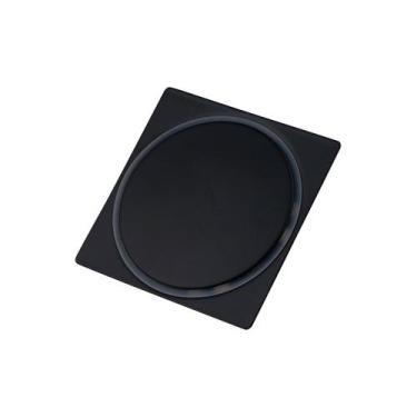 Imagem de Ralo Click Inteligente Preto Fosco Cromado Banheiro 10 x10cm - Creator