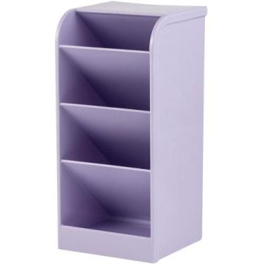 Imagem de Acessório para Mesa Organizador Diagonal Lilás - Waleu