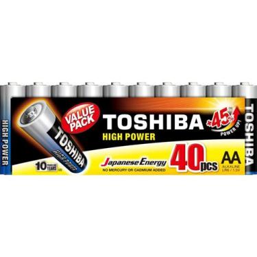 Imagem de Pilha Alcalina AA 1,5V LR6GCP (C/40 Pilhas) Toshiba