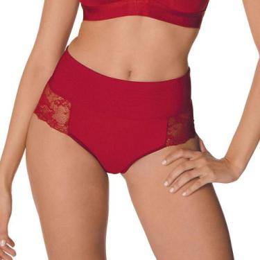 Imagem de Calça Clássica DeMillus 57489 Com Renda - Microfibra, Branco, G