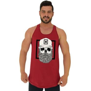 Imagem de Regata Longline Estampada Masculina MXD Conceito Caveira Lenhadora, Ma
