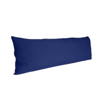 Imagem de Travesseiro de Corpo Xuxão 140x50 Comprido Happy Line, Azul escuro
