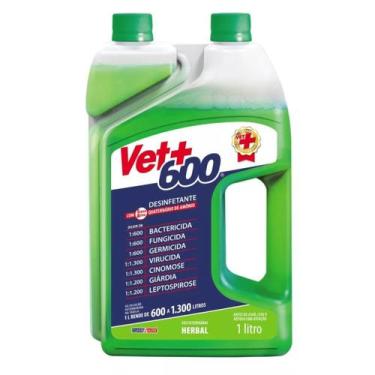 Imagem de Desinfetante Concentrado Bactericida Vet+600 Herbal 1L