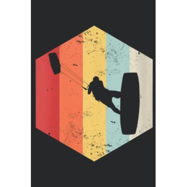 Imagem de Womens Kiteboard Kitesurfer Kiteboarding Vintage Kitesurfing Family Nice: Lined Journal Notebook To Do Schedule, Medium 6x9 Inches, 100 Pages, Printed Cover