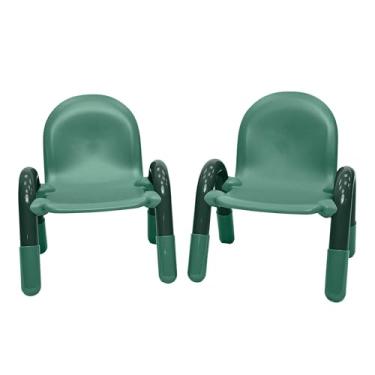 Imagem de Cadeira infantil infantil de 23 cm, verde-petróleo, pacote com 4, solução de assento ergonômica empilhável para salas de aula e escolas domésticas