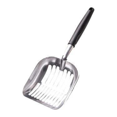 Imagem de Generic Cat Litter Scoop Liga de alumínio peneira, suprimentos de limpeza para animais de estimação, portátil, resistente, malha de metal para caixa de areia, Poro Duplo