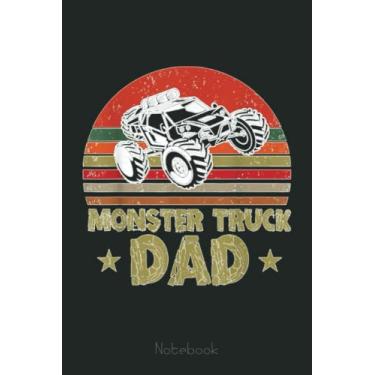 Imagem de Retro Vintage Monster Truck Dad Driver Happy Fathers Day Men Notebook Inspirational Design: Funny Monster Trucks Gifts for Kids Great Kids Appreciation Thank Gag Gifts for Girls Toddler Boys Dad Mom