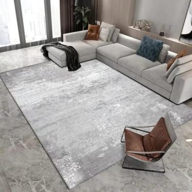 Imagem de Tapete cinza claro verde estilo moderno decoração de sala de estar tapete grande sofá cabeceira área tapetes quarto sala, flanela 16.200 x 400 cm 78,7 x 157 pol.