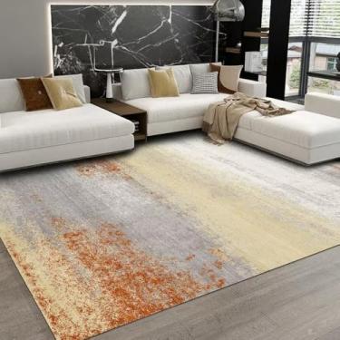 Imagem de Decoração moderna para sala de estar, carpete, abstrato, cinza, grande, área, sofá, cadeira, lateral, tapete, antiderrapante, lavável, quarto, piso, carpetes, flanela, 10,60 x 90 cm, 23,6 x 35,4