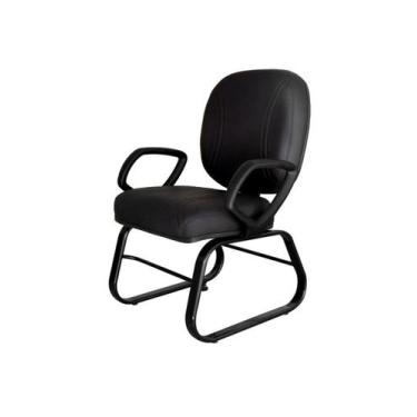 Imagem de Cadeira para Obesos até 200 kg Linha Fat Preto - Design Office Móveis