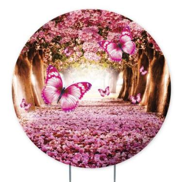 Imagem de Painel de Festa Jardim Encantado, Jardim, Painel Redondo, Painel de Fe