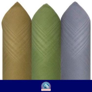 Imagem de Lenços de Bolso 100% Algodão Premier 32x32 cm - Caixa com 3, Tons médi