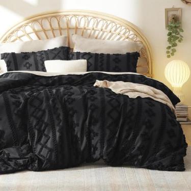 Imagem de Conjunto de Capa de Edredom Bedsure Queen Size - Estilo Boho com Borda