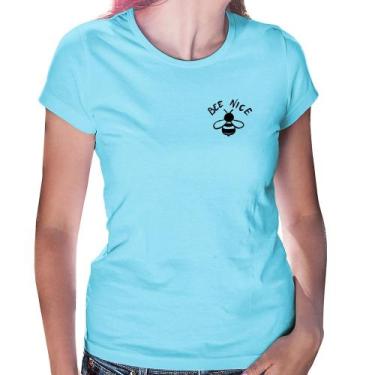 Imagem de Baby Look Bee Nice - Foca na Moda, Azul bebê, P