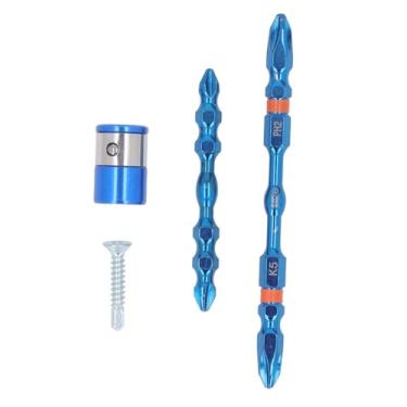 Imagem de Forte Bits de Chave de Fenda Magnéticos de Ponta Dupla, Troca Rápida de Troca Hexagonal, Dentes Finos, Estáveis ​​e Duráveis, para Exercícios Elétricos à Mão