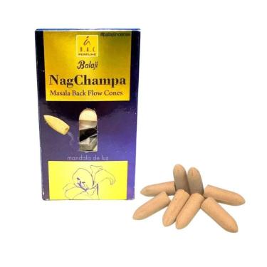 Imagem de Incenso Cascata Backflow Massala Balaji Nag Champa