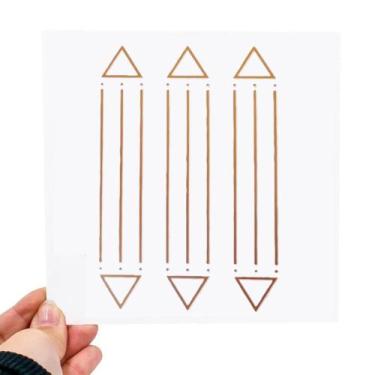 Imagem de Placa Grafico Tri Luxor PVC 15x15cm - Radionica Radiestesia - Dhonella