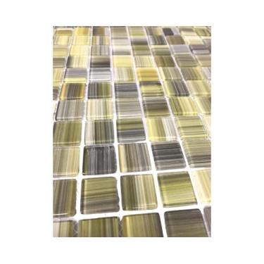 Imagem de Pastilha De Vidro Cristal Verde WL34 23x23x4mm - RAVENA DECOR